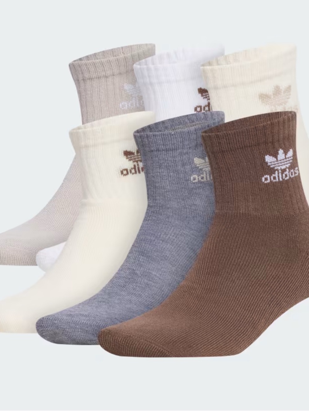 Trefoil Quarter Socks 6 pair.